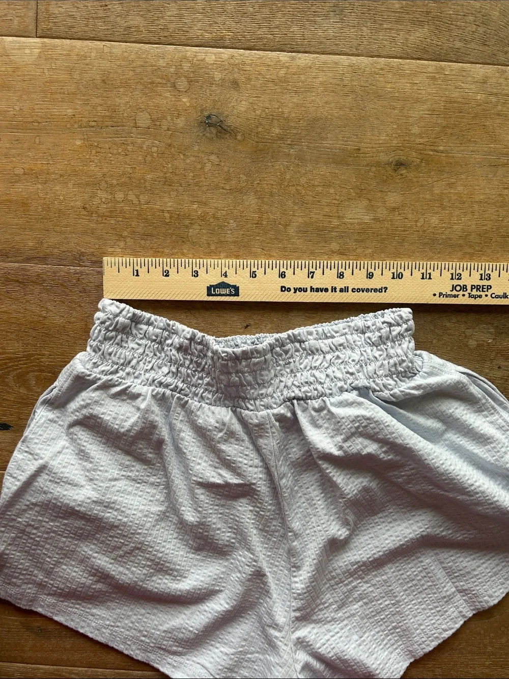 J. Crew White Textured Elastic-Waist Athletic Shorts